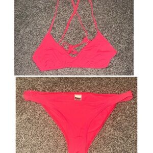 Bright pink Bikini set